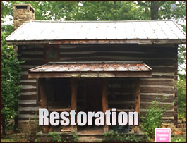 Historic Log Cabin Restoration  Casar, North Carolina